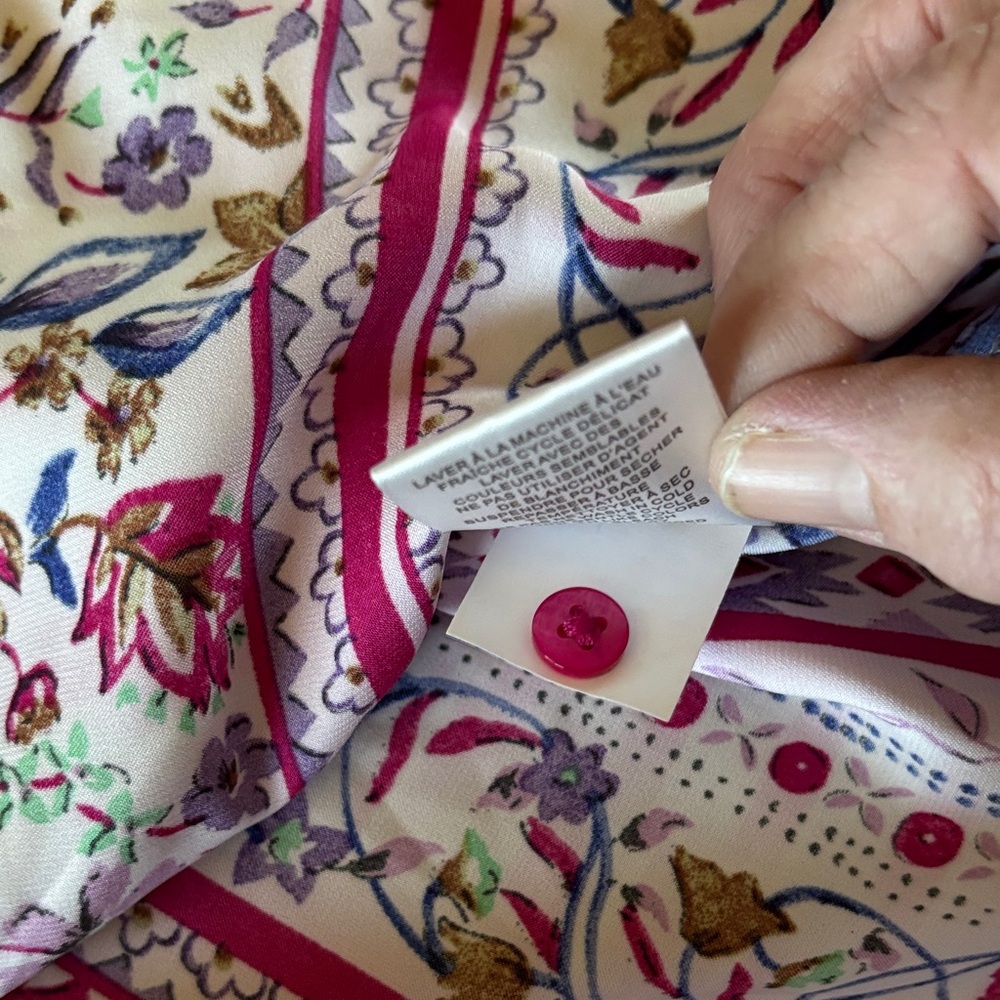 Joie Multicolor Paisley Patchwork Button-Down Shi… - image 8